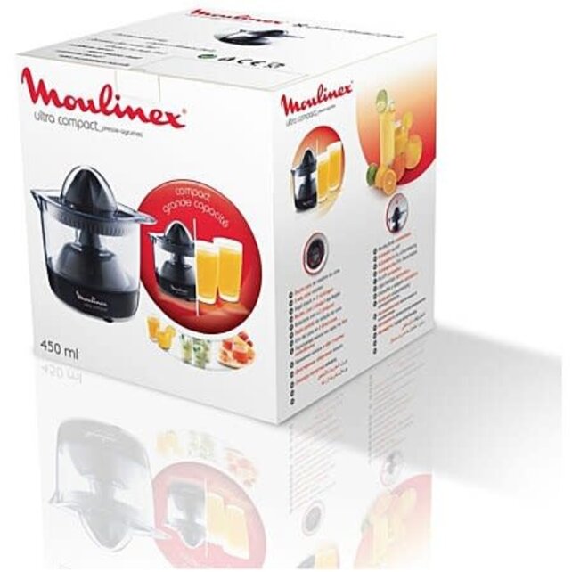 Moulinex Elektrische Zitruspresse 0,45 L – 25W, Kompakt, Automatischer Start/Stopp