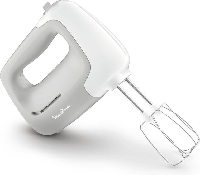 Moulinex HM450 Batteur Électrique 450W – 5 Vitesses + Turbo avec Fouets et Crochets