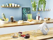 Moulinex Handmixer 450W – 5 Snelheden + Turbo met Kloppers en Deeghaken