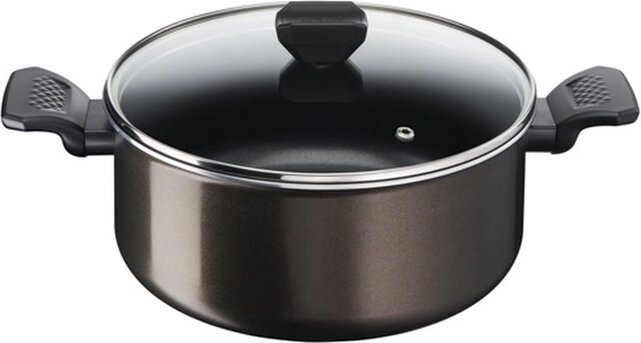 Marmite Tefal - Ø 24 cm (4,7 L) - Facile à cuire et à nettoyer - Avec couvercle Tous feux sauf induction