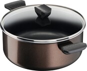 Marmite Tefal - Ø 24 cm (4,7 L) - Facile à cuire et à nettoyer - Avec couvercle Tous feux sauf induction