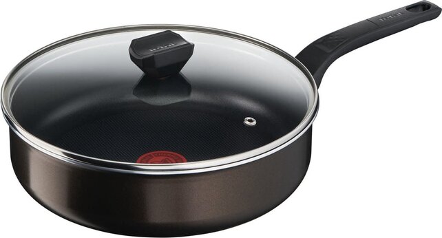 Tefal Easy Cook & Clean Sauteuse 26 cm avec Couvercle en Verre