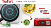 Tefal Easy Cook & Clean Sauteuse 26 cm avec Couvercle en Verre