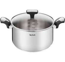 Tefal Emotion RVS Kookpan  met Glazen Deksel– 5,2L