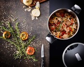 Tefal Emotion Stainless Steel Cooking Pot with Glass Lid – 5.2 L