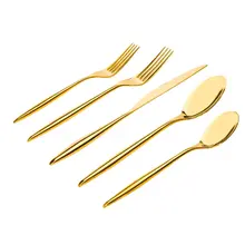 Milano Gold Stainless Steel 20 Piece Flatware Set