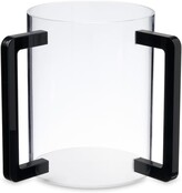 Godinger Dov Gobelet de Lavage Transparent avec Poignées Noires