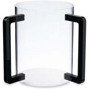 Dov Gobelet de Lavage Transparent avec Poignées Noires