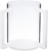 Godinger Dov Transparente Wasbeker met Witte Handvatten