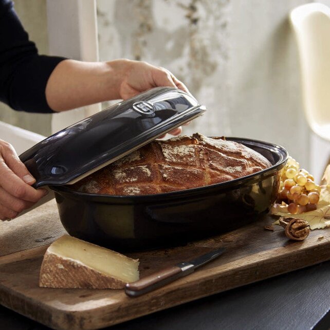 Emile Henry Artisan Brotbackform Charcoal 5L