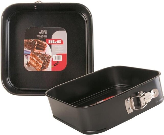 Ibili Moka Square Springform Pan 24×24 cm