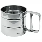 Zenker Patisserie Stainless Steel Flour Sifter with Squeeze Mechanism
