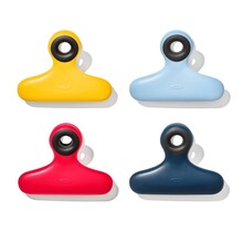 OXO Pinces pour Sacs Heavy Duty – Lot de 4, Couleurs Assorties