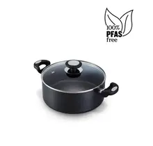 BEKA PRO INDUC R Kookpot met keramische antikleeflaag en glazen deksel 24 cm