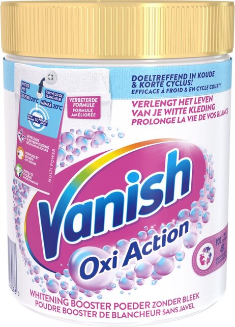 Vanish Oxi Action Poudre Booster Blanc 1kg – Détachant