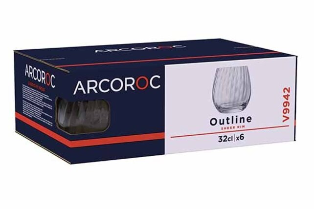 Arcoroc Outline Trinkglas 32cl – 6er Set