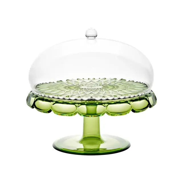 Guzzini Présentoir à Gâteau Vanity avec Cloche – Vert Nénuphar