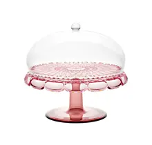 Guzzini Vanity Cake Stand with Dome – Flamingo Pink