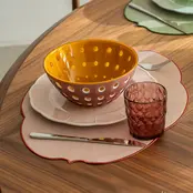 Guzzini Flowers Placemat - Dusty pink