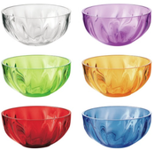 Guzzini Set van 6 plastic kommen (250 ml) AQUA Multicolor