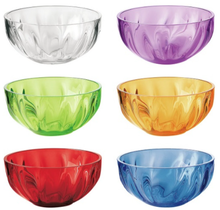Guzzini Set van 6 plastic kommen (250 ml) AQUA Multicolor