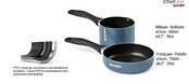 Guzzini Cook&Plus Set – Koekenpan 16 cm & Melkpan 12 cm