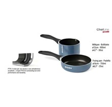 Guzzini Cook&Plus Set – Koekenpan 16 cm & Melkpan 12 cm