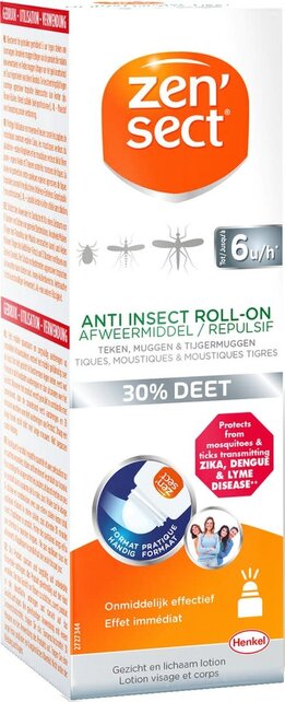 Zensect Anti-Insect Roll-on 30% DEET – 50 ml