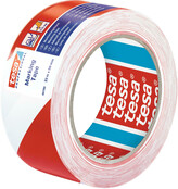 Tesa Signalisatietape PVC Rood-Wit – Waarschuwingslint