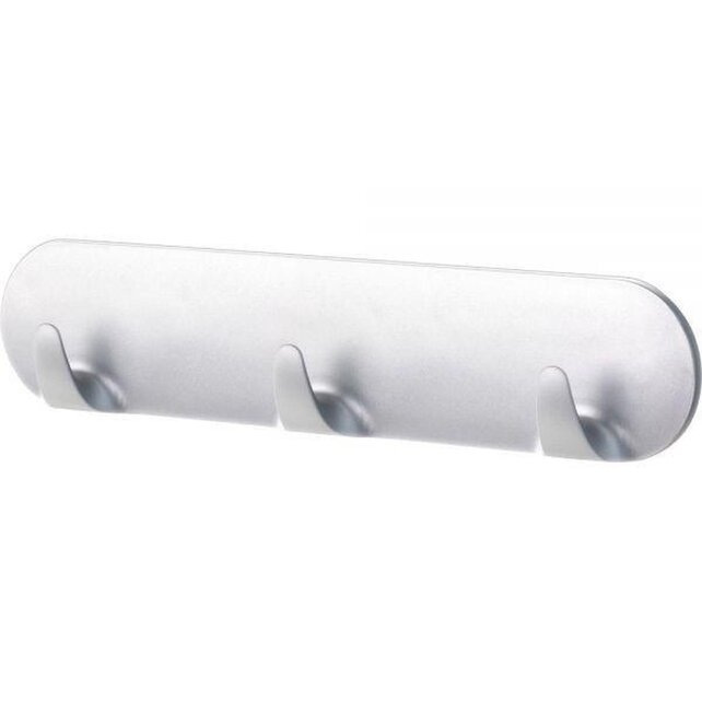 Tesa Self-Adhesive Hook Rack Silver