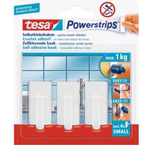 Tesa Selbstklebende Haken Klein – 3 Stück