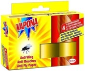 Vapona Vliegenvangers 4 Stuks – Gifvrij & Geurloos