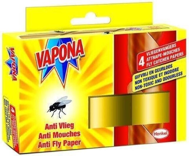 Vapona Fliegenfänger 4 Stück – Giftfrei & Geruchslos