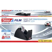 Tesa Easy Cut Tischabroller Schwarz