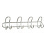 Metal Coat Rack – 8 Hooks, Wall-Mounted, Silver