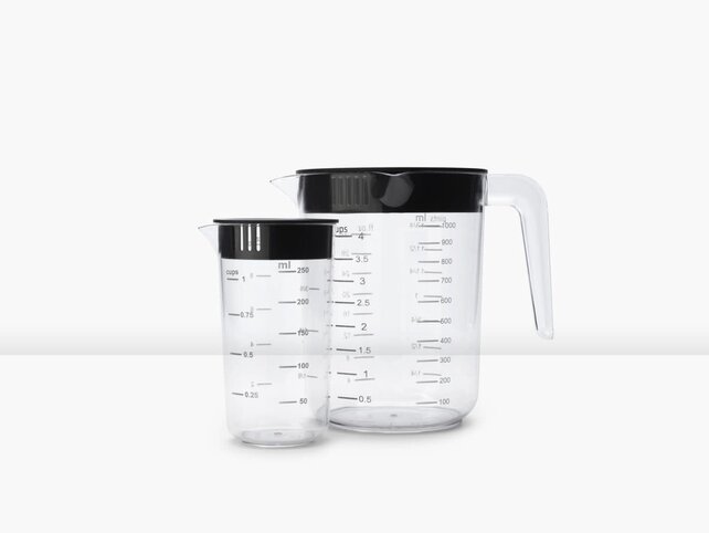 Brabantia Tasty+ Messbecher Set – 2-teilig – Transparent