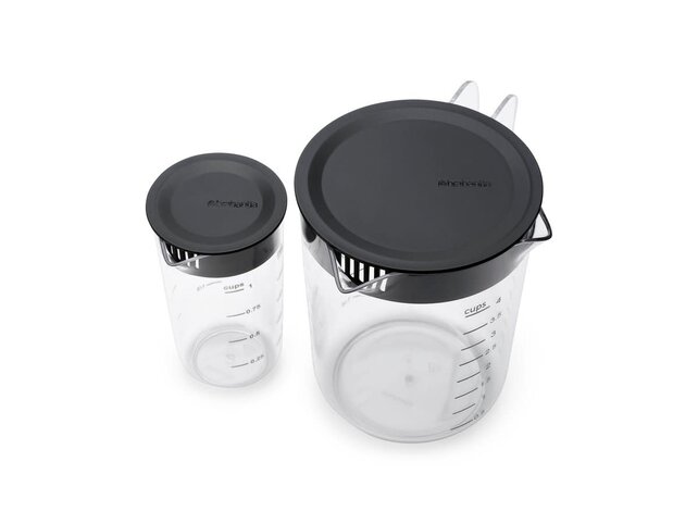 Brabantia Tasty+ Set de Verres Doseurs – 2 pièces– Transparent