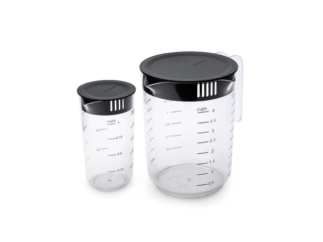 Brabantia Tasty+ Set de Verres Doseurs – 2 pièces– Transparent