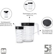 Brabantia Tasty+ Maatbeker Set – 2-delig,  – Transparant