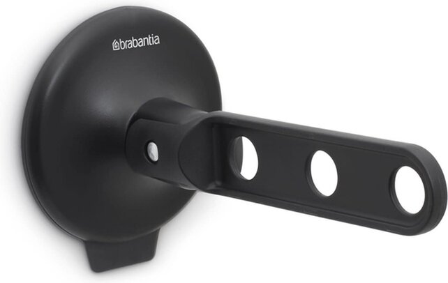 Brabantia Folding Clothes Hook - with Suction Cup - Black