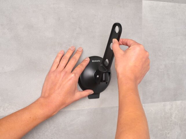 Brabantia Folding Clothes Hook - with Suction Cup - Black