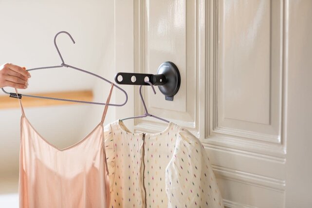 Brabantia Folding Clothes Hook - with Suction Cup - Black