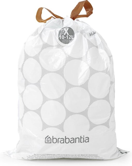 Brabantia PerfectFit Sacs – 10/12L – 40 Sacs – Code X