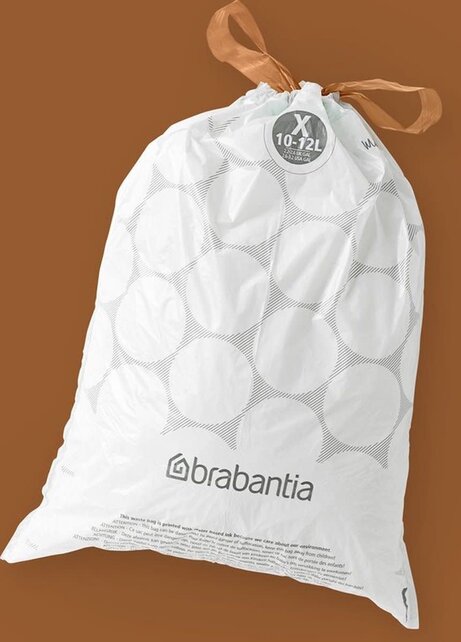 Brabantia Perfect Fit Bin Bags – 10/12L – 40 Bags – Code X