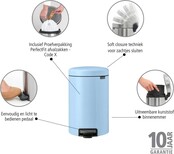 Brabantia NewIcon Abfalleimer 12L  – blau