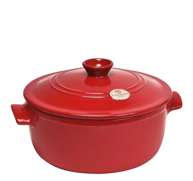Emile Henry Stoofpan 5L – Keramische Casserole Bourgondisch Rood