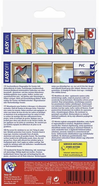 Tesa Fly Screen Window Comfort Anthracite