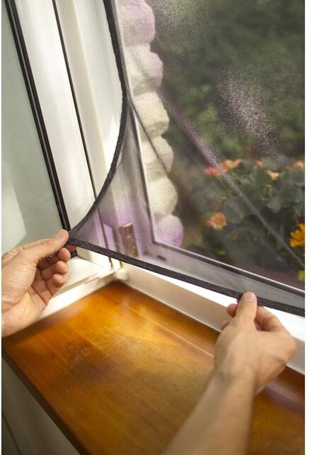 Tesa Insektenschutz Fenster Comfort Schwarz