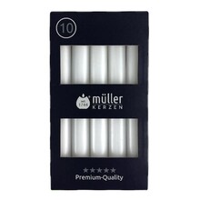White Table Candles –10 Pcs