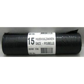 Müllbeutel Grau – 90L | 15 Stück